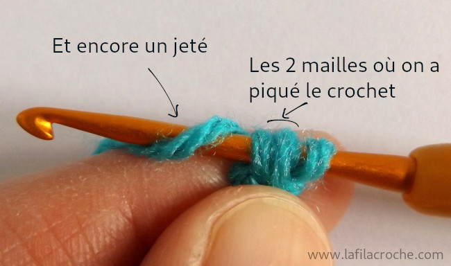 Tuto point langouste au crochet - étape 10