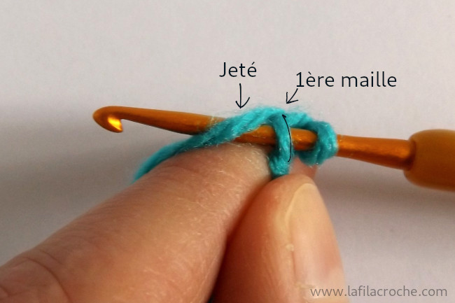 Tuto point langouste au crochet - étape 2