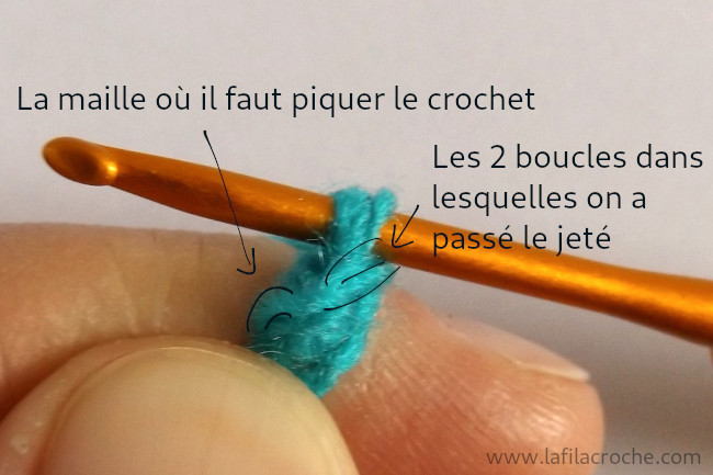 Tuto point langouste au crochet - étape 6
