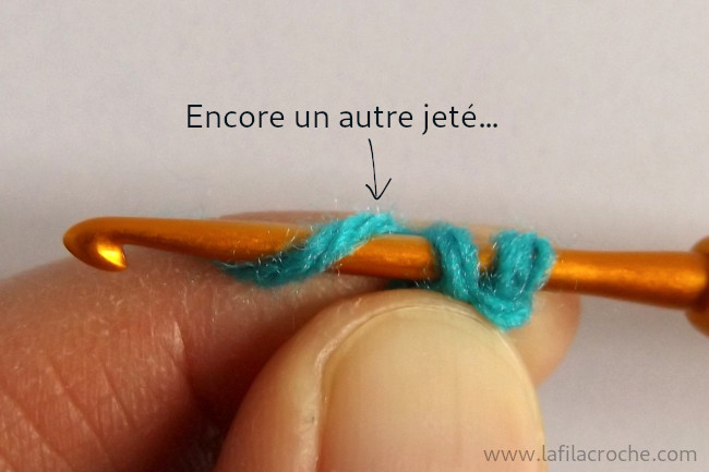 Tuto point langouste au crochet - étape 7