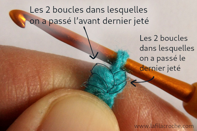 Tuto point langouste au crochet - étape 9