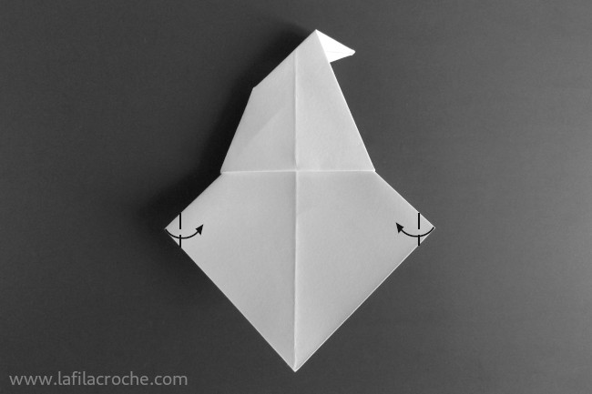 Pliage fantôme origami étape 11