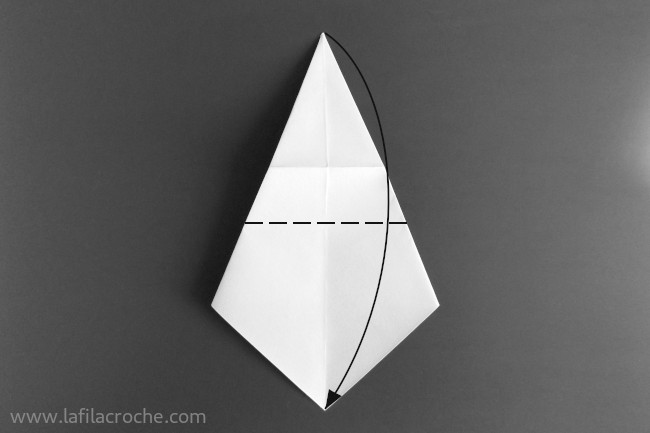 Pliage fantôme origami étape 5