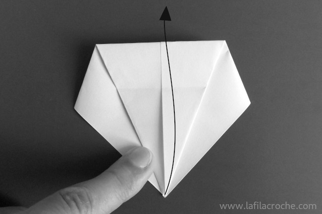 Pliage fantôme origami étape 6