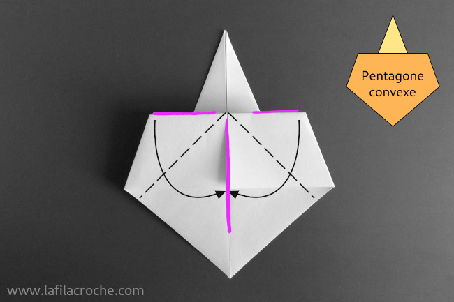 Pliage fantôme origami étape 8