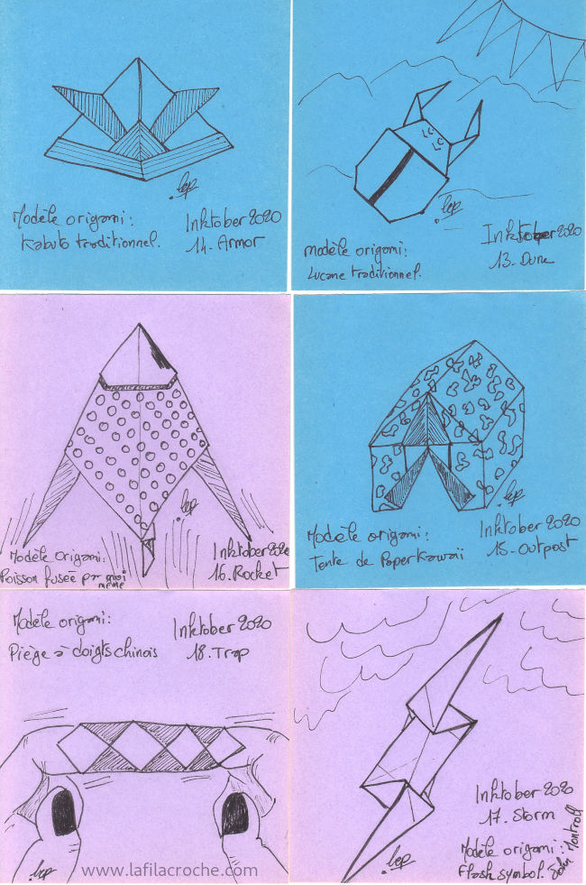 Les dessins des jours 13 à 18