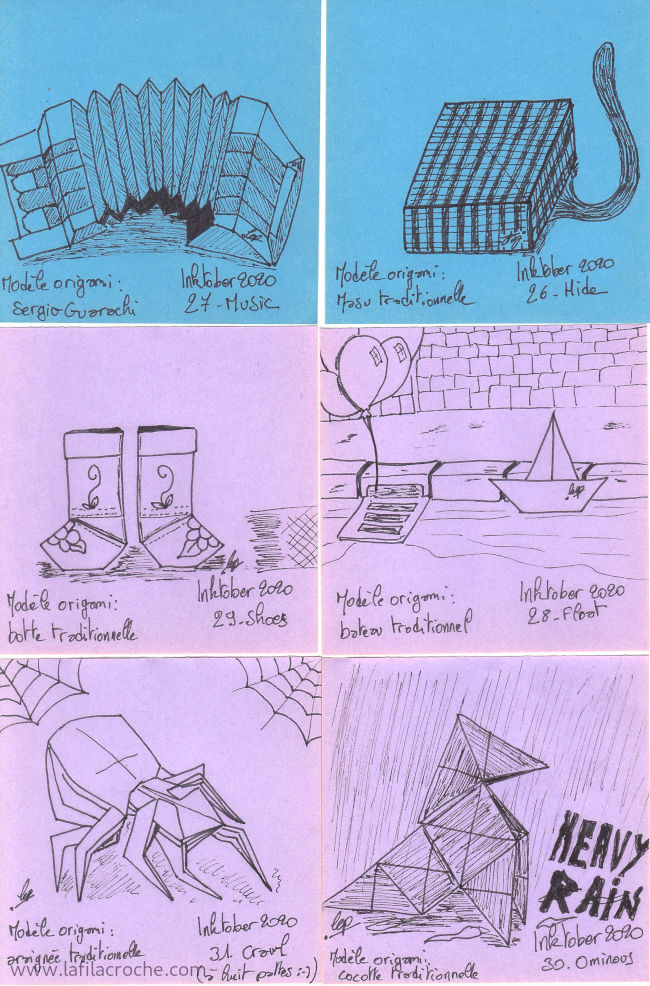 Les dessins des jours 26 à 31