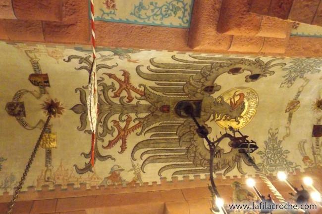 Détail d’un plafond dans un salle du Château du Haut-Koenigsbourg