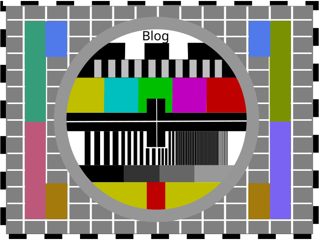 Mire qui ne parlera qu’aux vieux Une mire utilisée à la télé dans les années 1970 avec le mot blog au dessus