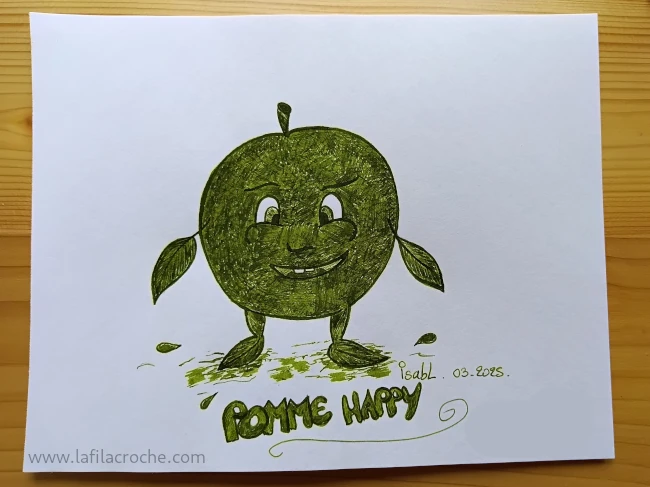 Dessin d’une pomme