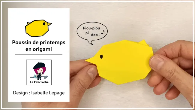 vignette vidéo de mon poussin origami