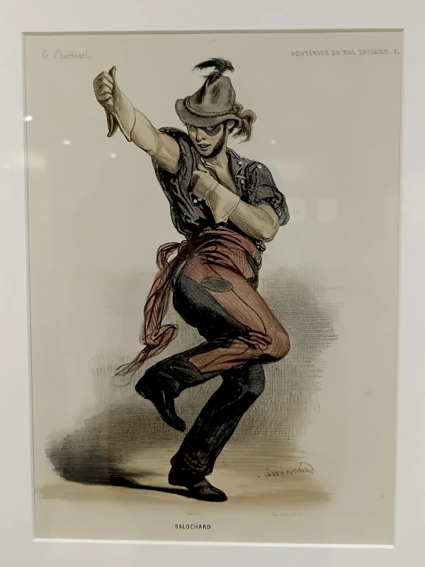 Gravure de Gavarni représentant le personnage de Balochard